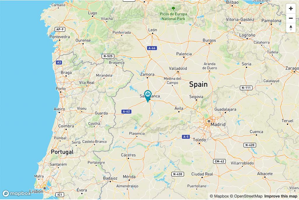 Mapa Parador de Salamanca